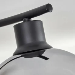 hofstein Plafonnier - Verre Koyoto Chrome, Clair, Fumé, 4 lumières