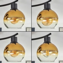 hofstein Plafonnier - Verre Koyoto Or, Clair, 4 lumières