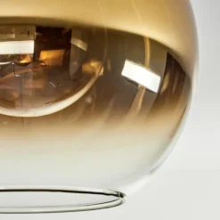 hofstein Plafonnier - Verre Koyoto Or, Clair, 4 lumières