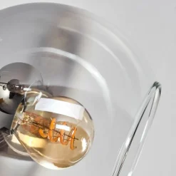 hofstein Plafonnier - Verre Koyoto Clair, Fumé, 7 lumières