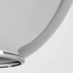 hofstein Plafonnier - Verre Koyoto Chrome, Fumé, 4 lumières