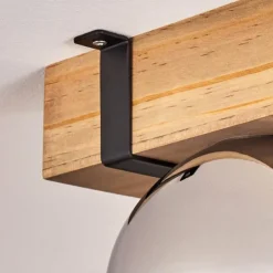 hofstein Plafonnier - Verre Montgomery Écru, Noir, 2 lumières