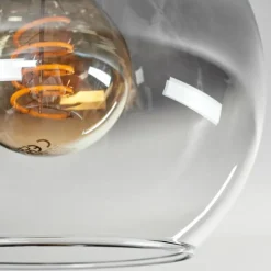 hofstein Plafonnier - Verre Montgomery Écru, Noir, 1 lumière