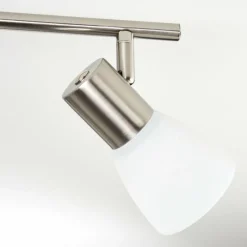 hofstein Plafonnier Villaseca LED Nickel mat, 4 lumières