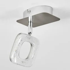 hofstein Plafonnier Villenauxe LED Chrome, Nickel mat, 1 lumière