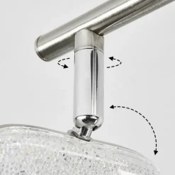 hofstein Plafonnier Villenauxe LED Chrome, Nickel mat, 3 lumières* Spots Et Projecteurs