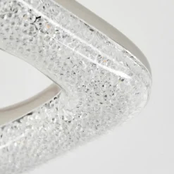 hofstein Plafonnier Villenauxe LED Chrome, Nickel mat, 4 lumières