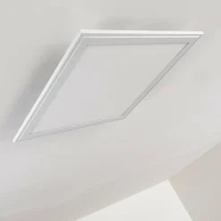 hofstein Plafonnier Voisines LED Blanc, 1 lumière, Télécommandes, Changeur de couleurs