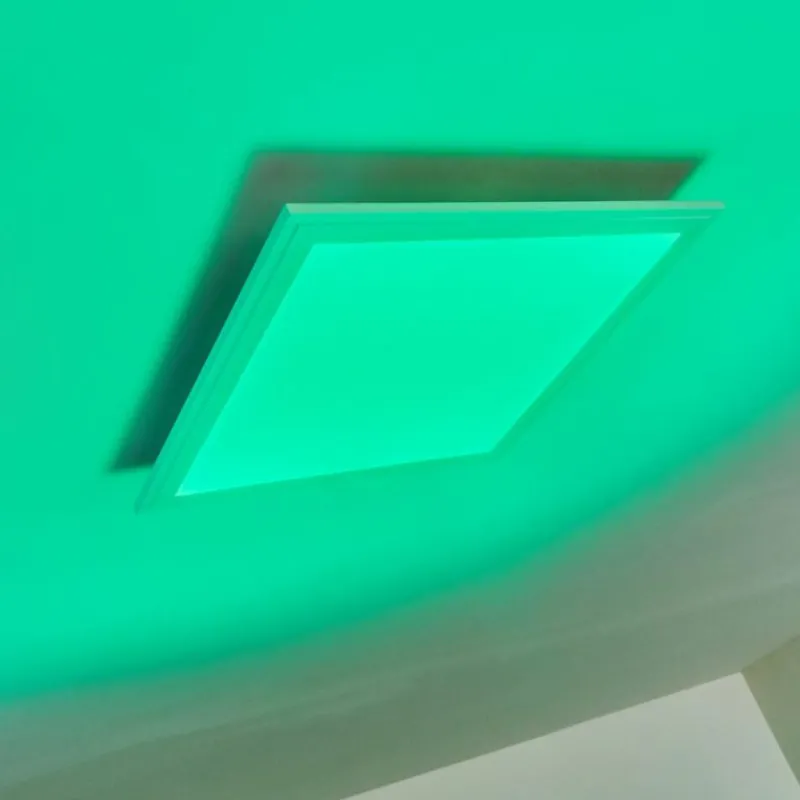 hofstein Plafonnier Voisines LED Blanc, 1 lumière, Télécommandes, Changeur de couleurs