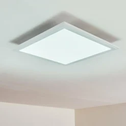 hofstein Plafonnier Voisines LED Blanc, 1 lumière, Télécommandes, Changeur de couleurs