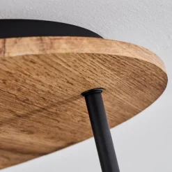 Suspension Verre Fumé-hofstein Plafonnier Vouhet Brun, Couleur bois, Noir, 3 lumières