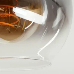 Luminaires Scandinaves-hofstein Plafonnier Vouhet Brun, Couleur bois, Noir, 3 lumières