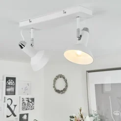 hofstein Plafonnier Vouzy Blanc, 2 lumières