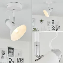 hofstein Plafonnier Vouzy Blanc, 1 lumière