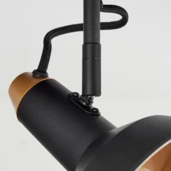 hofstein Plafonnier Vouzy Noir, 3 lumières