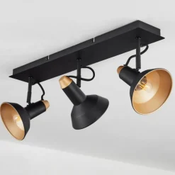 hofstein Plafonnier Vouzy Noir, 3 lumières