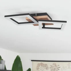 hofstein Plafonnier Walschbronn LED Écru, Noir, 1 lumière