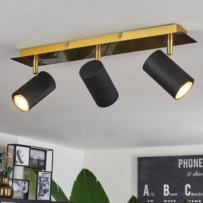 Lampes Dorées-hofstein Plafonnier Zuoz Or, 3 lumières