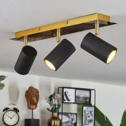 Lampes Dorées-hofstein Plafonnier Zuoz Or, 3 lumières