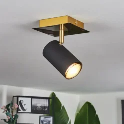 Lampes Dorées-hofstein Plafonnier Zuoz Or, 1 lumière