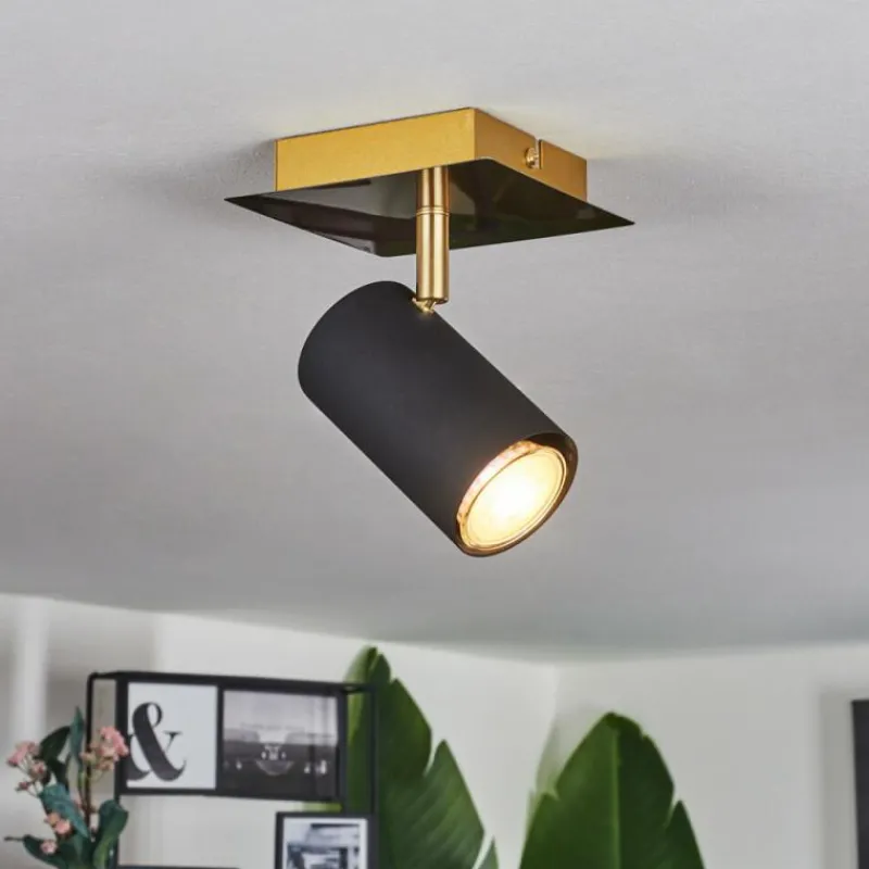 Lampes Dorées-hofstein Plafonnier Zuoz Or, 1 lumière