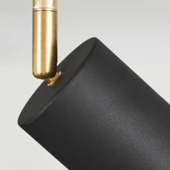 Lampes Art Déco-hofstein Plafonnier Zuoz Or, Noir, 5 lumières