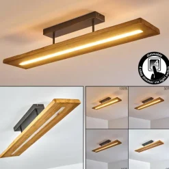 hofstein Plafonnier Adak LED Gris, 1 lumière