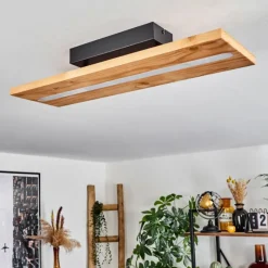 Luminaires Scandinaves-hofstein Plafonnier Adak LED Noir, 1 lumière