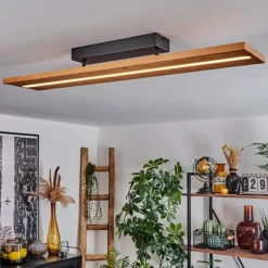 Luminaires Scandinaves-hofstein Plafonnier Adak LED Noir, 1 lumière