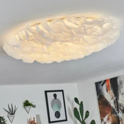 Lampes En Tissu-hofstein Plafonnier Adegoiva LED Blanc, 1 lumière