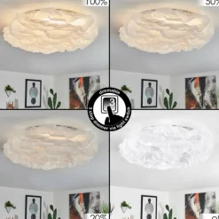 Lampes En Tissu-hofstein Plafonnier Adegoiva LED Blanc, 1 lumière