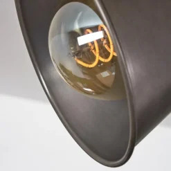 Lampes Industrielles-hofstein Plafonnier Aduard Brun, Noir, 4 lumières