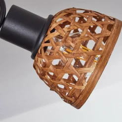 Style Boho-Chic-hofstein Plafonnier Aeschi Noir, 3 lumières