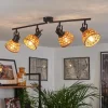 Style Boho-Chic-hofstein Plafonnier Aeschi Noir, 4 lumières