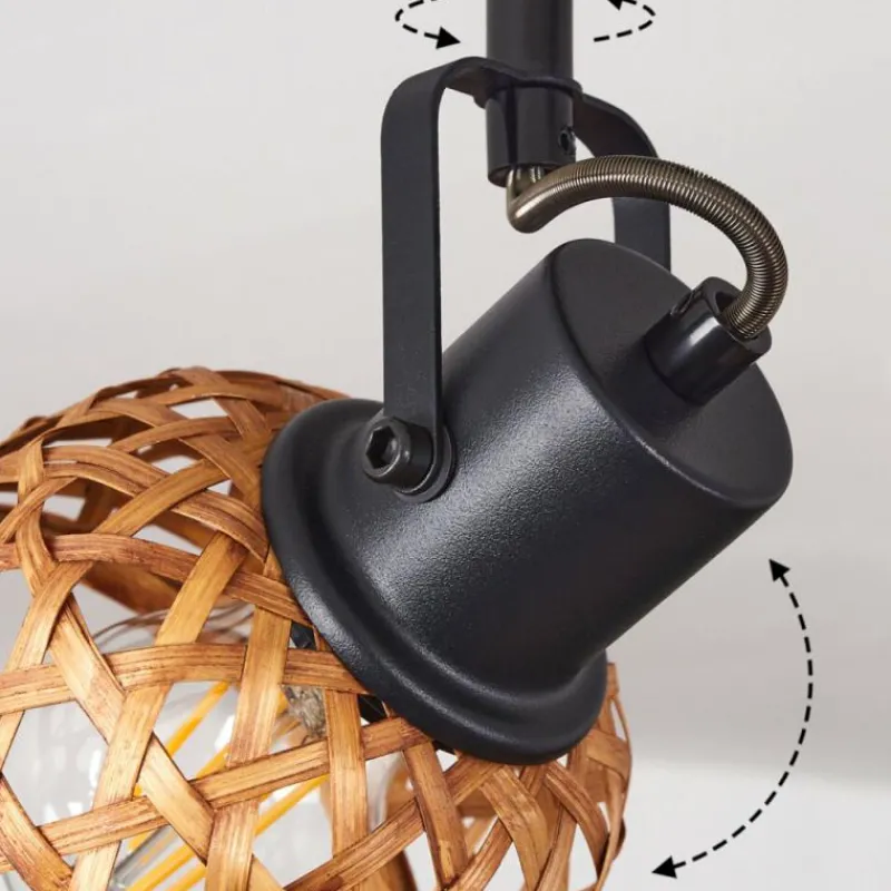 Style Boho-Chic-hofstein Plafonnier Aeschi Noir, 4 lumières