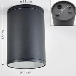 hofstein Plafonnier Agua Noir, 1 lumière