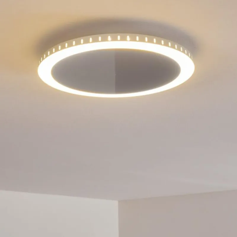 hofstein Plafonnier Aitrach LED Argenté, 1 lumière