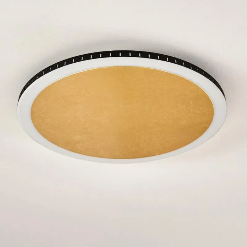 Lampes Dorées-hofstein Plafonnier Aitrach LED Or, Blanc, 1 lumière