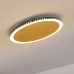 Lampes Dorées-hofstein Plafonnier Aitrach LED Or, Blanc, 1 lumière