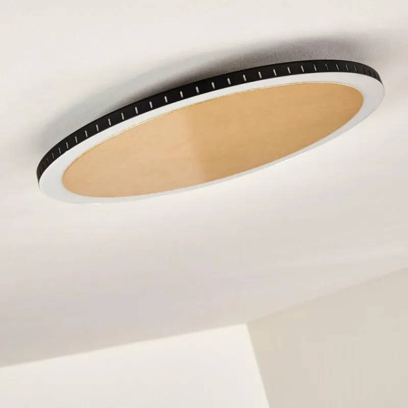 Lampes Dorées-hofstein Plafonnier Aitrach LED Or, Blanc, 1 lumière