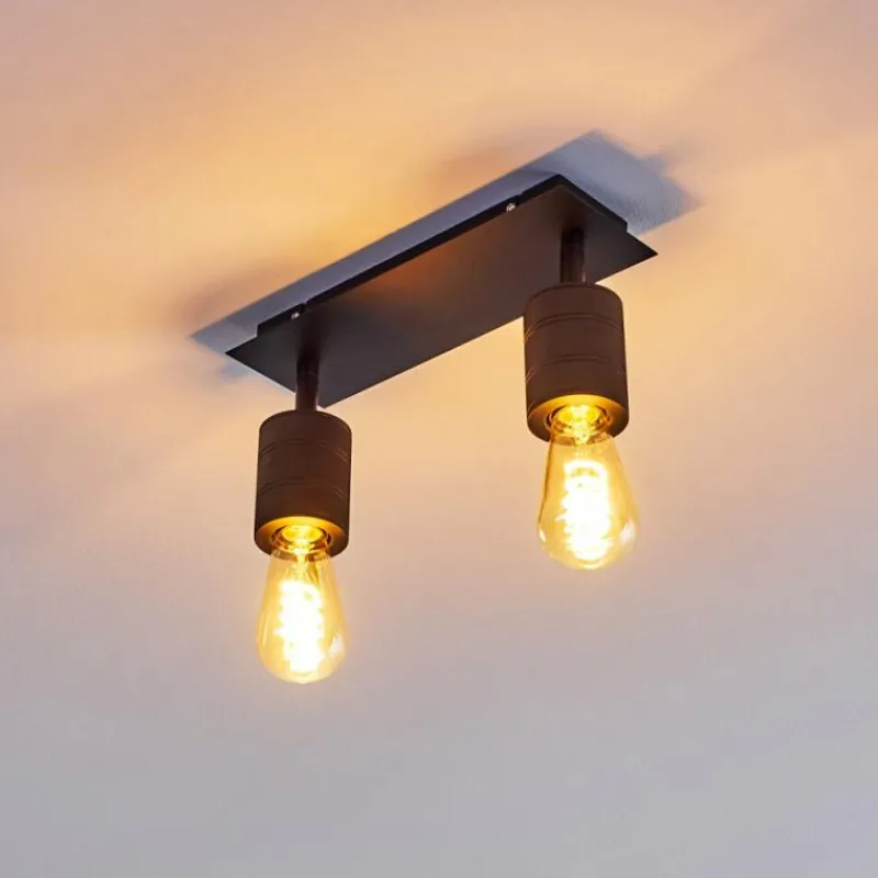 hofstein Plafonnier Ajaccio Noir, 2 lumières