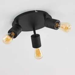 hofstein Plafonnier Ajaccio Noir, 3 lumières