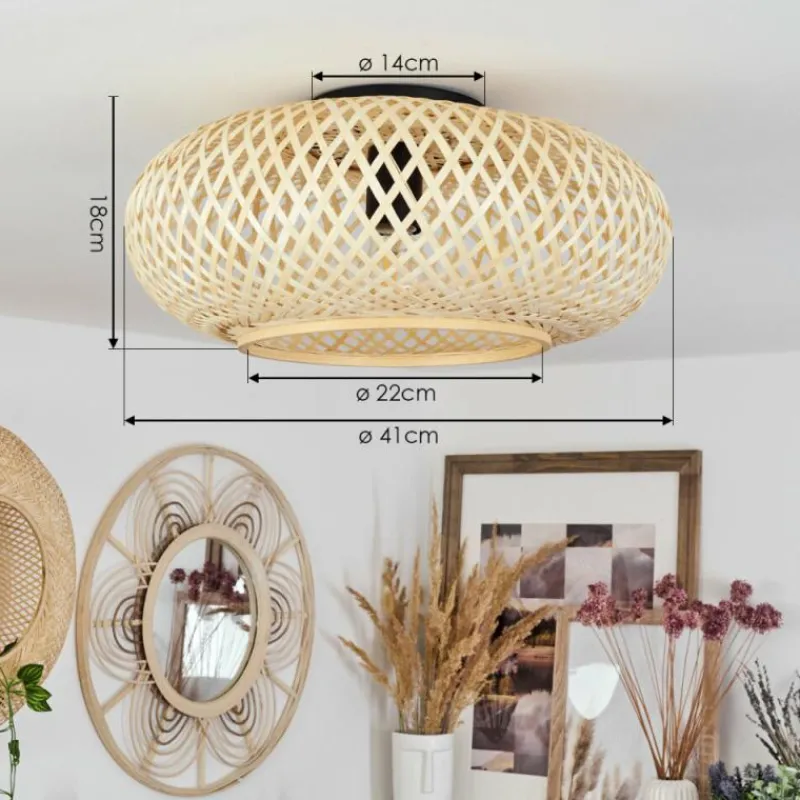 Luminaires Orientaux-hofstein Plafonnier Alavi Noir, 1 lumière