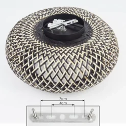 Luminaires Orientaux-hofstein Plafonnier Alavi Noir, 1 lumière