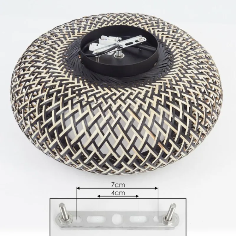 Luminaires Orientaux-hofstein Plafonnier Alavi Noir, 1 lumière