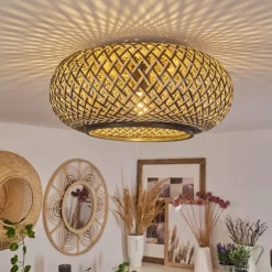 Luminaires Orientaux-hofstein Plafonnier Alavi Noir, 1 lumière