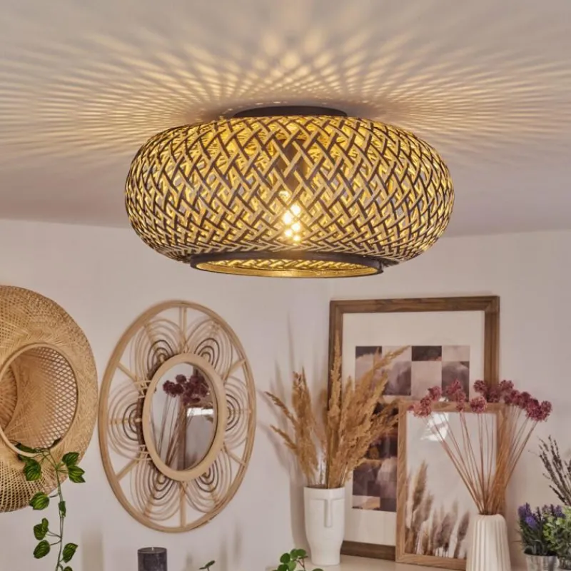 Luminaires Orientaux-hofstein Plafonnier Alavi Noir, 1 lumière