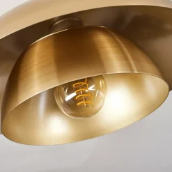 Lampes Vintages & Rétros-hofstein Plafonnier Albo Noir, 1 lumière