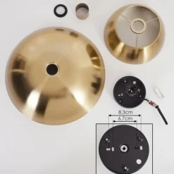 Lampes Vintages & Rétros-hofstein Plafonnier Albo Noir, 1 lumière