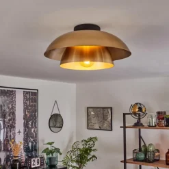 Lampes Vintages & Rétros-hofstein Plafonnier Albo Noir, 1 lumière